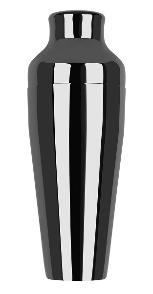 ZANZI PARISIAN COCKTAIL SHAKER 2PC GUN METAL 500ML
