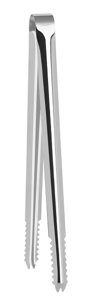 ZANZI ALLIGATOR TEETH ICE TONG S/ST 245mm x 18mm