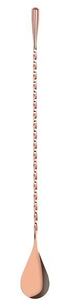 ZANZI TEAR DROP BAR SPOON ROSE GOLD 300mm x 29mm