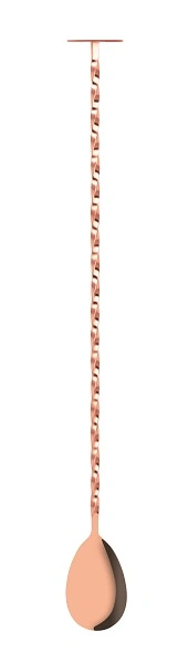 ZANZI TAIL DISK BAR SPOON W/ MUDDLER ROSE GOLD