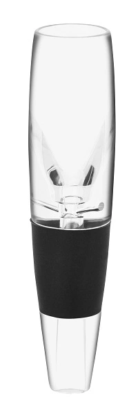 ZANZI WINE AERATOR 135mm x 40mm CLEAR ACRYLIC