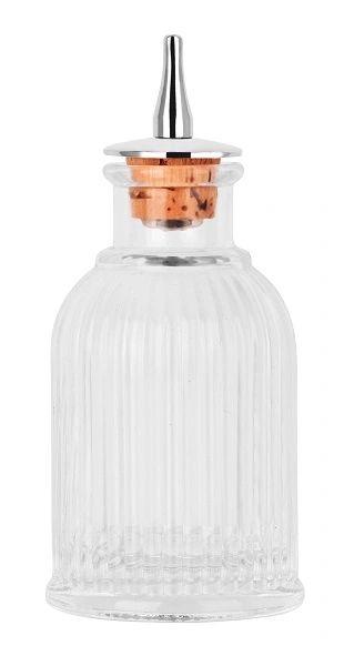 ZANZI LINE BITTERS BOTTLE GLASS W/ MIRROR LID 90ml