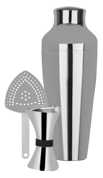 ZANZI 3PCE COCKTAIL SET S/ST 