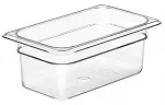 CAMBRO 1/4 x 100mm FOOD PAN 2.5 LTR CLEAR