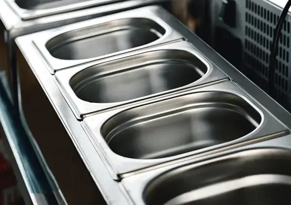 CHEF INOX ANTI JAM STEAM PAN 1/2 SIZE 150mm