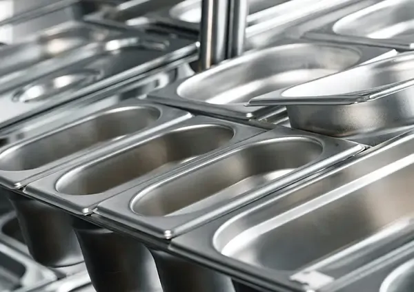 CHEF INOX ANTI JAM STEAM PAN 1/6 SIZE 65mm