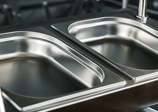 CHEF INOX ANTI JAM STEAM PAN 1/1 SIZE 20mm