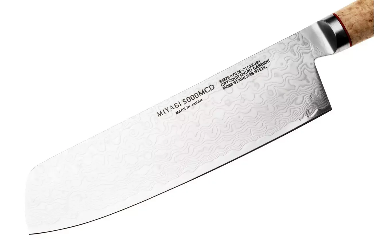 MIYABI 5000MCD Birchwood Nakiri Knife 17cm