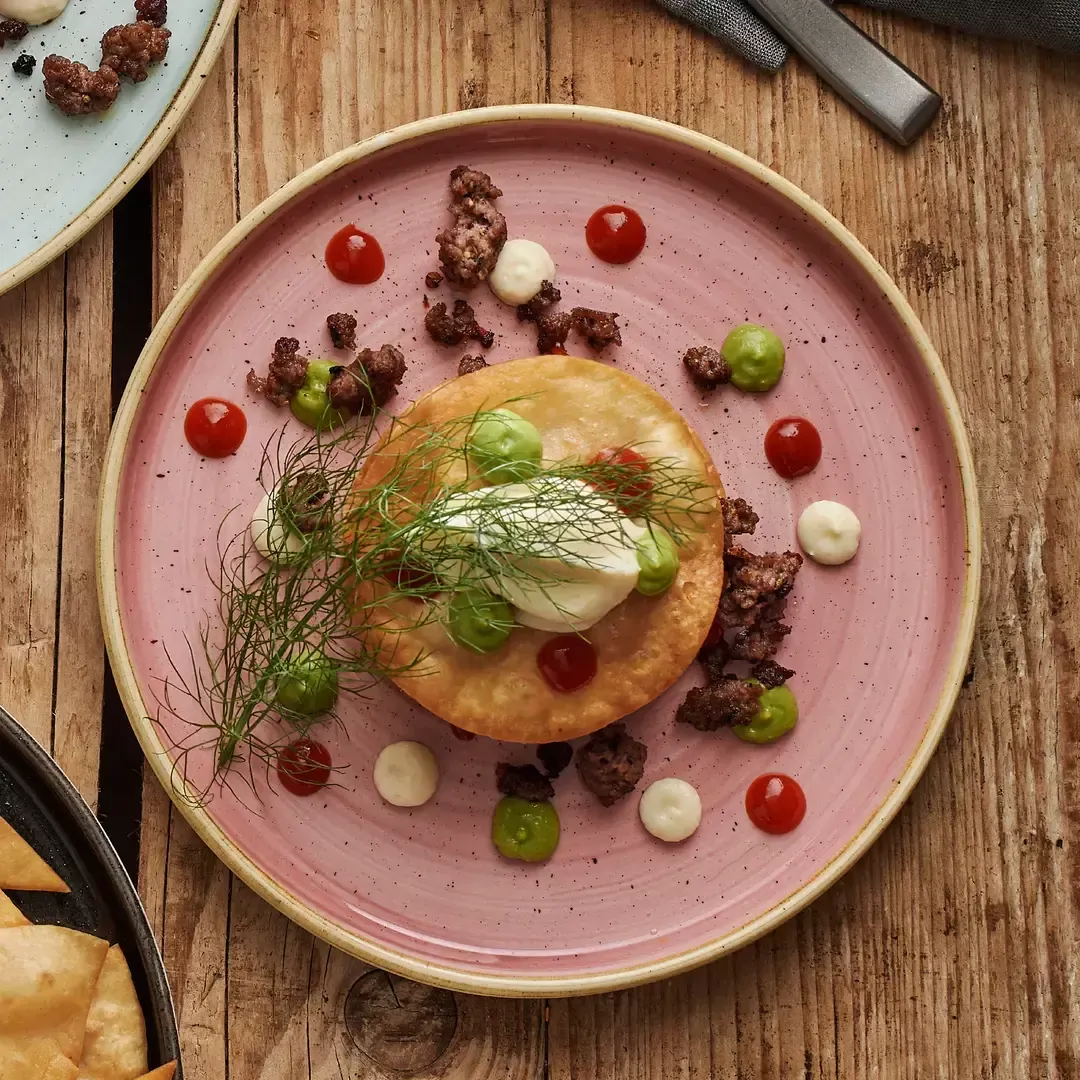 CHURCHILL STONECAST WALLED CHEF'S ROUND PLATE 260mmØ