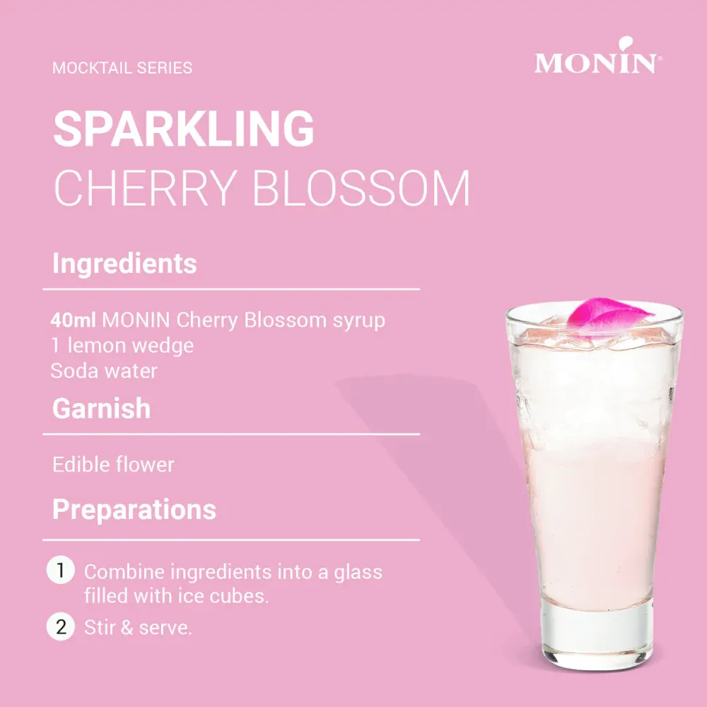Monin Cherry Blossom Syrup 700ml