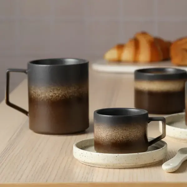 Brew Tan Bark Straight Side Espresso Cup 90ml