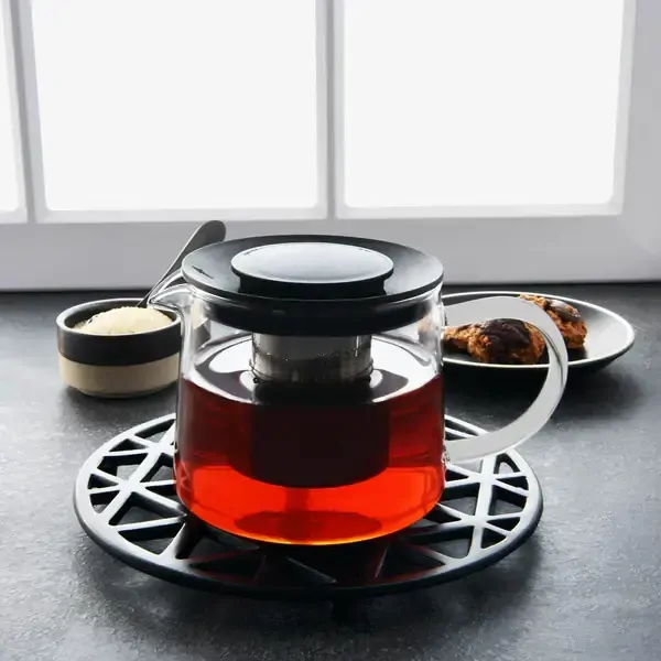 BREW INFUSION GLASS TEAPOT WITH PP LID 600ml 