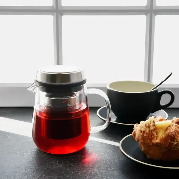 BREW INFUSION GLASS TEAPOT WITH SCREW INFUSER 600ml 