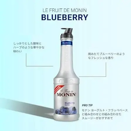 Monin Fruit Puree Blueberry 1 Litre