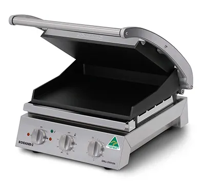 ROBAND CONTACT GRILL, TEFLON SMOOTH PLATES, 6 SLICE