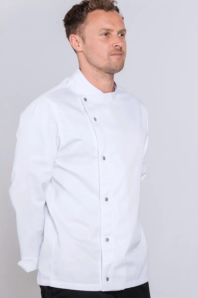 PRO CHEF MODERN TUNIC TOP L/S WHITE SM