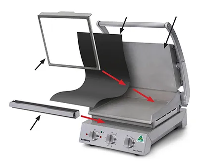 ROBAND RETAINER CLIP FOR 6 SLICE GRILL STATION