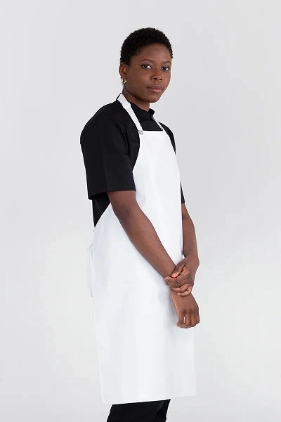 AUSSIE CHEF PVC BIB APRON WHITE 70cm x 86cm