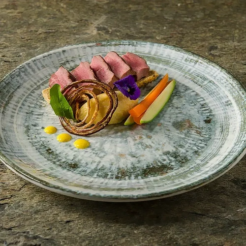 BONNA ODETTE OLIVE ROUND BOWL FLARED 230mmØ