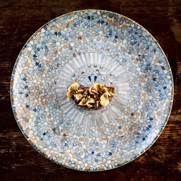 BONNA LUCA ROUND COUPE PLATE 210mmØ MOSAIC