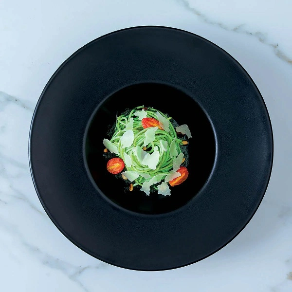 BONNA NOTTE ROUND DEEP PLATE BLK 300mm x 40mm, 200ml