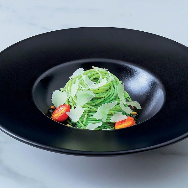 BONNA NOTTE ROUND PASTA PLATE BLK 270mm x 57mm ,470ml