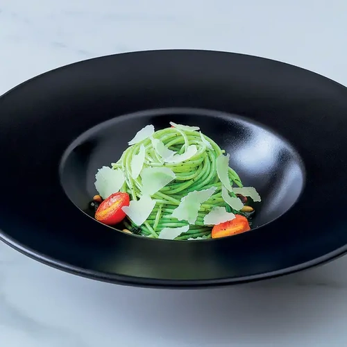 BONNA NOTTE ROUND DEEP PLATE BLK 300mm x40mm 360ml