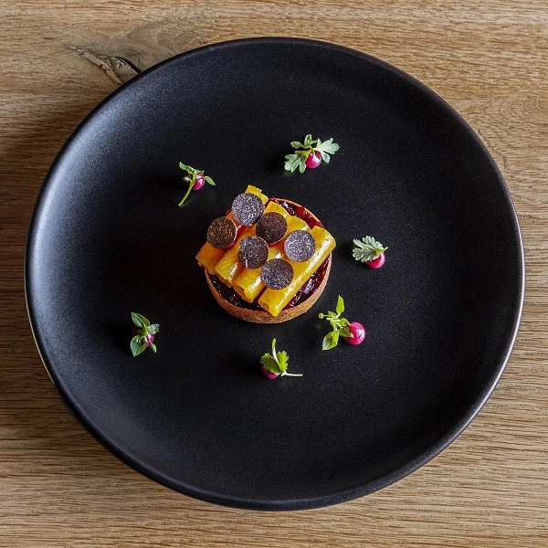 BONNA NOTTE OVAL COUPE PLATTER BLK  310mm x 240mm x 30mm