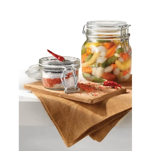 BORMIOLI ROCCO FIDO JAR W/ CLEAR LID 1 LTR