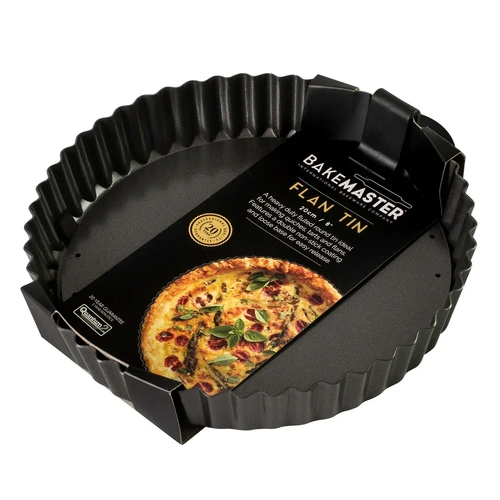 BAKEMASTER 20cm LOOSE BASE ROUND FLAN / QUICHE PAN