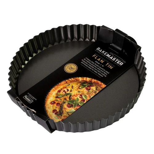 BAKEMASTER 23cm LOOSE BASE ROUND FLAN / QUICHE PAN