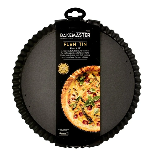 BAKEMASTER 25cm LOOSE BASE ROUND FLAN / QUICHE PAN