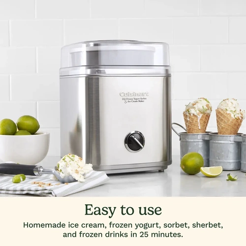CUISINART ICE CREAM / YOGHURT MAKER 2 LTR S/ST