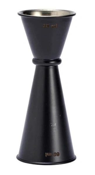 CHEF INOX JAPANESE JIGGER S/ST BLACK 30 / 60ml