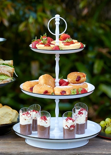 CONEY ISLAND WHITE TEA STAND 3 TIER