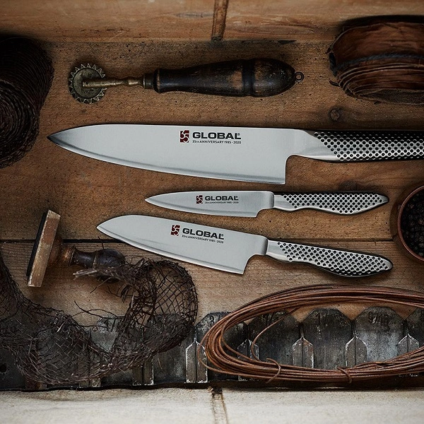 GLOBAL 35TH ANNIVERSARY 3 PIECE KNIFE SET