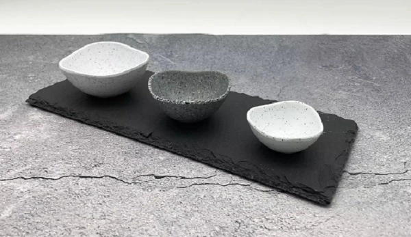 RYNER MELAMINE PEBBLE RAMEKIN 85mm / 90ml STONE GREY