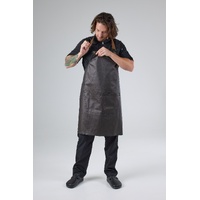 CHEF WORKS BOULDER BIB APRON BLACK / BROWN