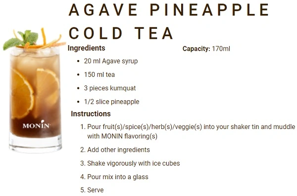 MONIN NON-ALCOHOLIC SYRUP, 700ml, AGAVE