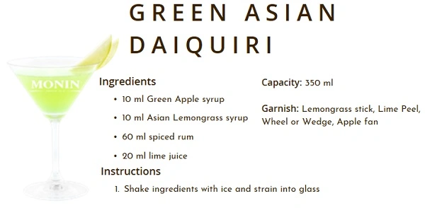 MONIN NON-ALCOHOLIC SYRUP, 700ml, GREEN APPLE