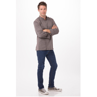 CHEF WORKS MENS HARTFORD GRAPHITE ZIPPER JACKET