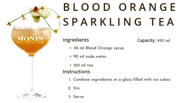 MONIN NON-ALCOHOLIC SYRUP, 700ml, BLOOD ORANGE