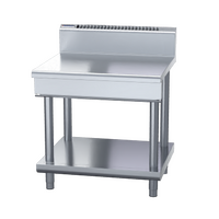 WALDORF S/ST INFILL BENCH 900mm ON LEG STAND