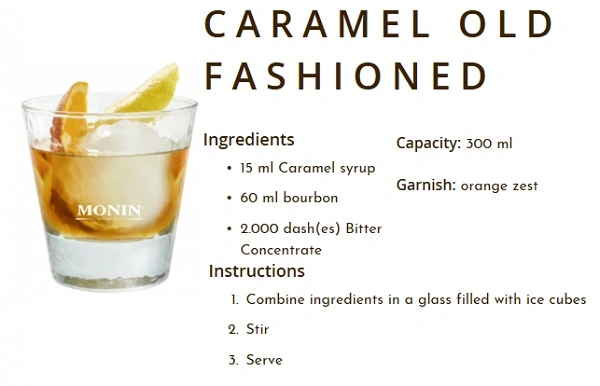 MONIN NON-ALCOHOLIC SYRUP, 1LTR P.E.T, CARAMEL