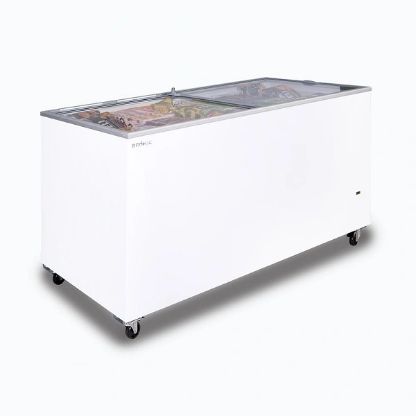 BROMIC FLAT GLASS TOP CHEST FREEZER 492 LITRE