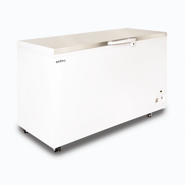 BROMIC S/ST FLAT TOP CHEST FREEZER 492 LITRE