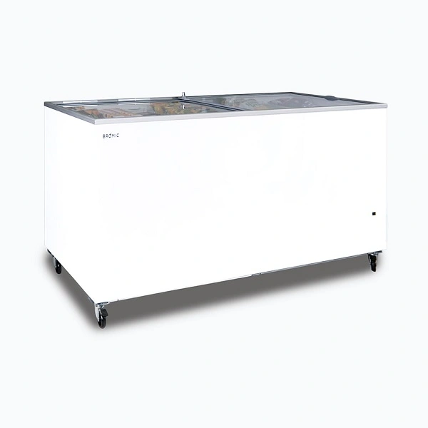 BROMIC FLAT GLASS TOP CHEST FREEZER 675 LITRE