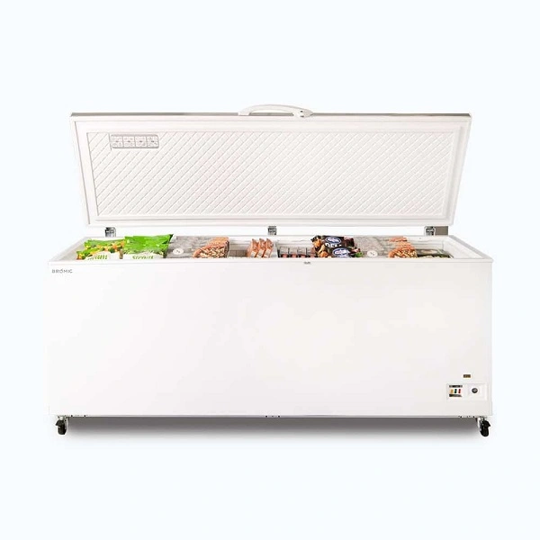 BROMIC S/ST FLAT TOP CHEST FREEZER 675 LITRE