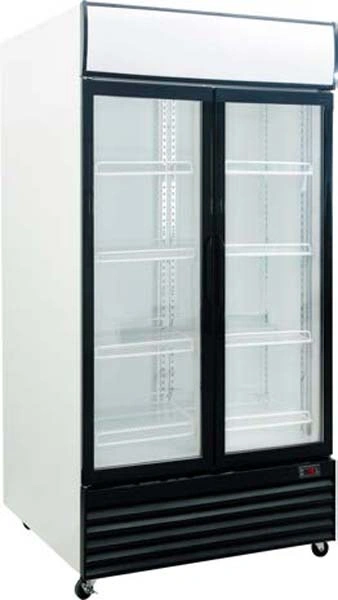 EXQUISITE 2 DOOR UPRIGHT DISPLAY FRIDGE 1000 LITRE