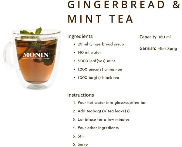 MONIN NON-ALCOHOLIC SYRUP, 700ml, GINGERBREAD